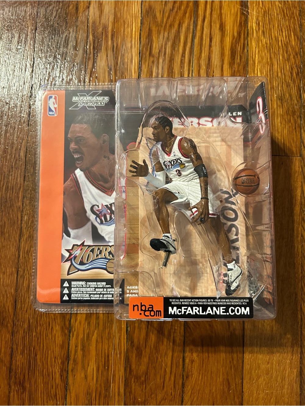 Allen Iverson McFarlane NBA Figure 76ers White Uniform